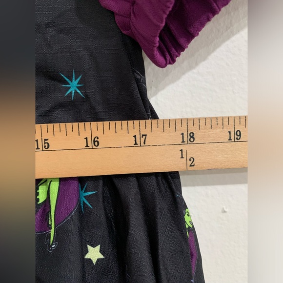 Witchy Babydoll Dress Unique Vintage Pin-Up Witch Print. Women’s Size M (6/8) - Picture 5 of 11